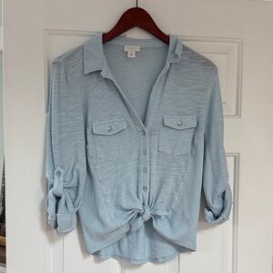 Caslon Sky Blue Button-Down Shirt